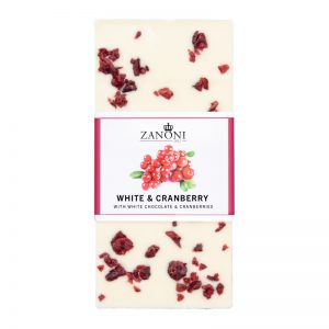 White Cranberry 100g Chocolate Slab