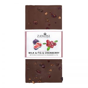 Milk Fig & Cranberry 100g Slab